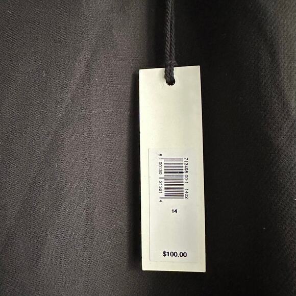 Banana Republic High Rise Modern Straight Refined Pant Black 14 - Picture 3 of 11